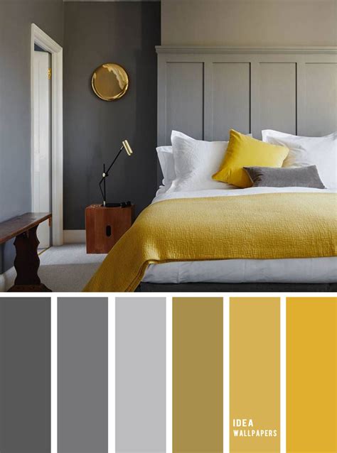 10 Best Color Schemes for Your Bedroom { Light Grey + Mustard } With