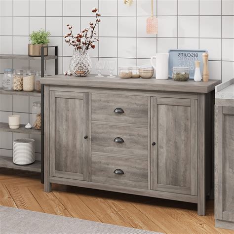 Grey Buffet Cabinet