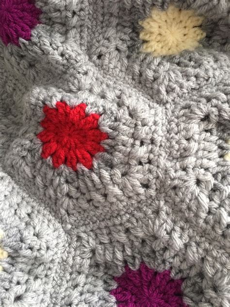 Grey Crochet Blanket