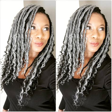 Grey Crochet Locs