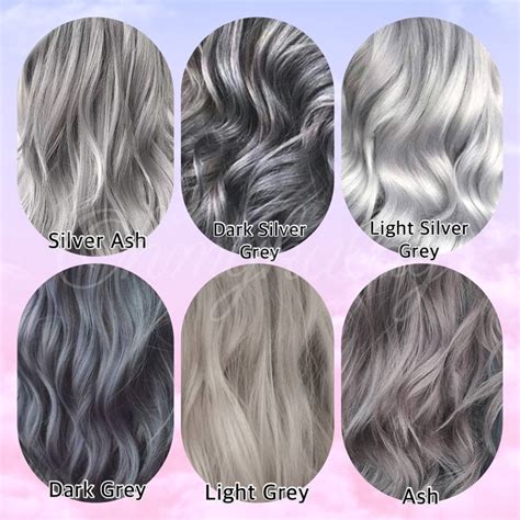 Grey Hair Color Chart