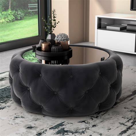 Grey Ottoman Coffee Table