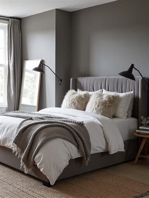 Grey and cream bedroom ideas layering and texture
