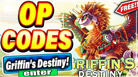 Griffin\'s Destiny Codes For June 2023 - Roblox