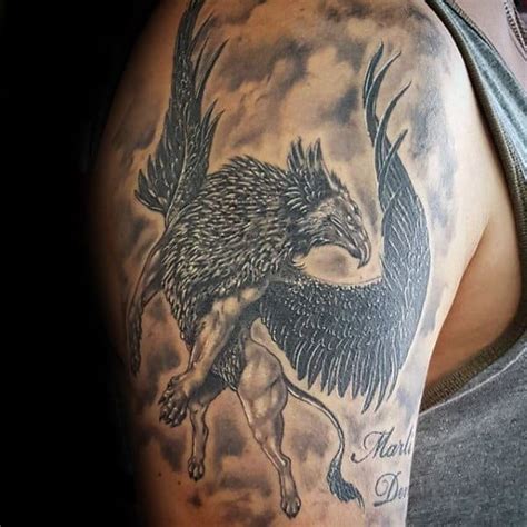 70 Griffin Tattoo Designs For Men Mythological Creature