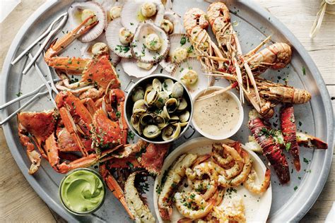 Grilled seafood