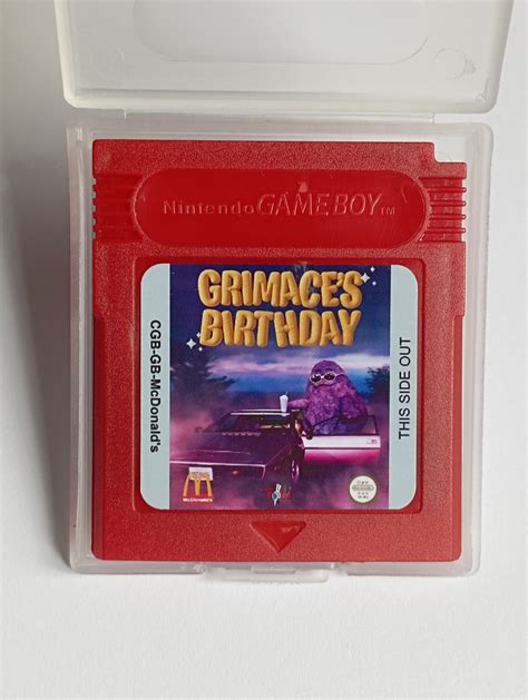 Grimaces Birthday Game Cartridge