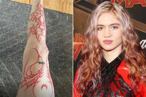 Grimes 15 Tattoos & Meanings Steal Her Style