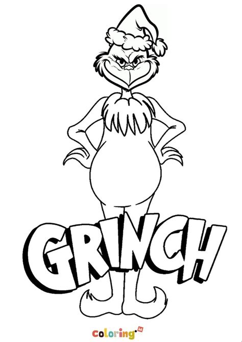 Grinch Coloring Pages Printable Free