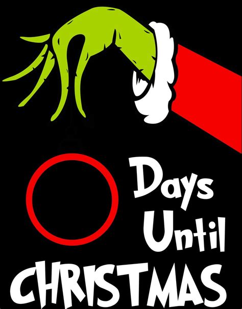 Ring in the Holidays with Whimsical Cheer: Discover the Best Grinch Christmas Countdown SVG Designs!