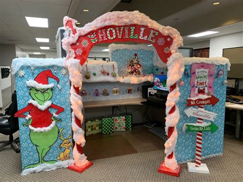 Stealing the Spotlight: Unleash Your Inner Grinch with These Mind-Blowing Christmas Cubicle Decorations