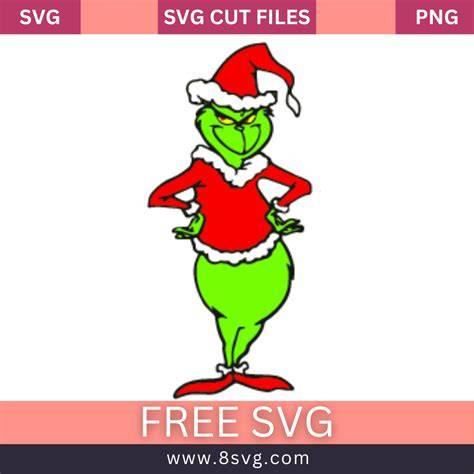 Unwrap Joy with Stunning Grinch Christmas SVG Freebies - Spread Cheer and Yuletide Magic Through Your Craftwork!