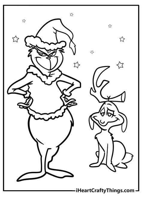 Grinch Coloring Page Free