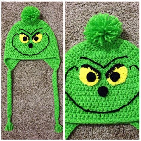 Grinch Crochet Hat