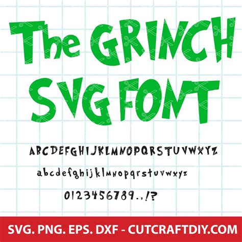 Grinch Font Svg Free