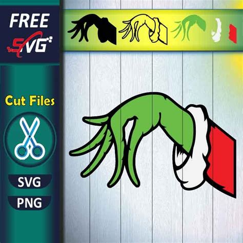 Spread Festive Cheer with a Free Grinch Hand SVG - Bring Your Holiday Crafts to Life!