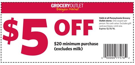 Grocery Outlet Coupon 5 Off 25 Printable