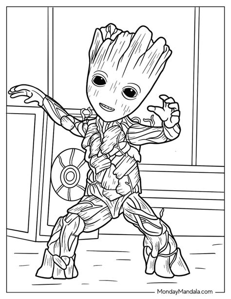 Groot Color Page