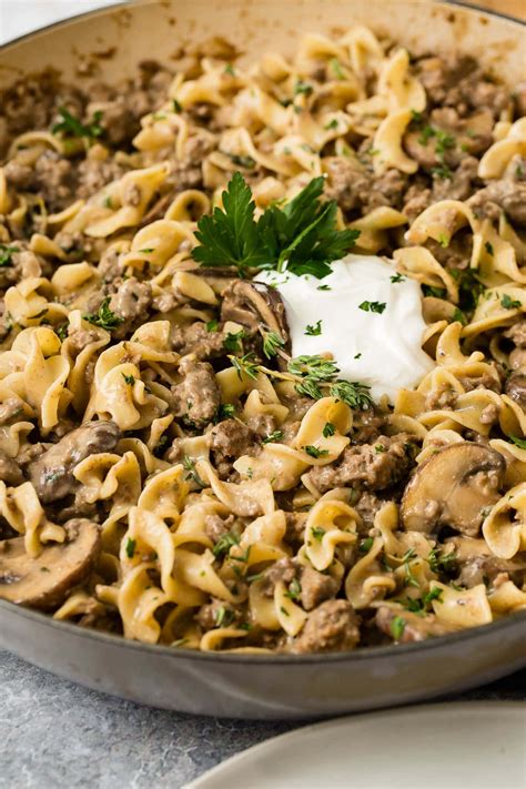 Ground Beef Stroganoff