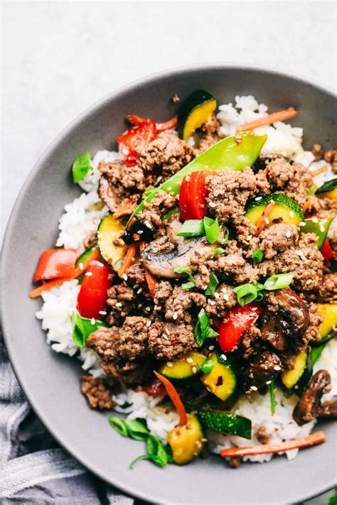 Ground Beef and Vegetable Stir-Fry