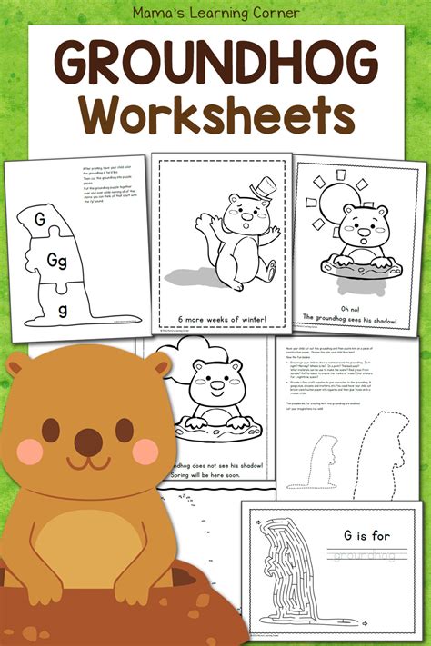 Groundhog Day Free Printable Worksheets