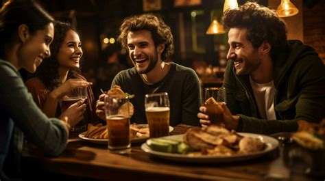 Group Enjoying Pub Tour