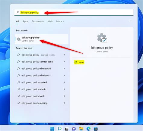 Group Policy Editor Navigation