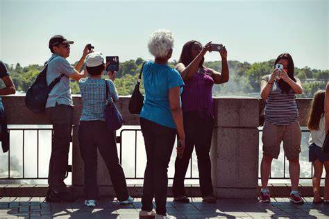 Group of Tourists Taking Pictures