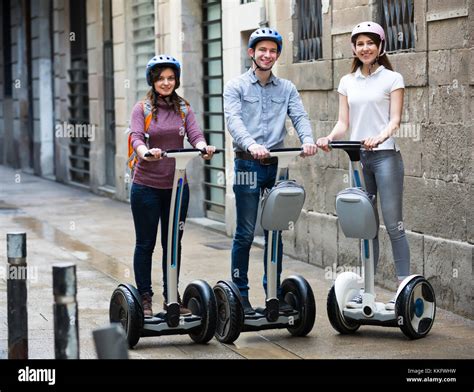 Group of friends on Segways
