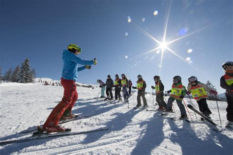 Group ski lessons