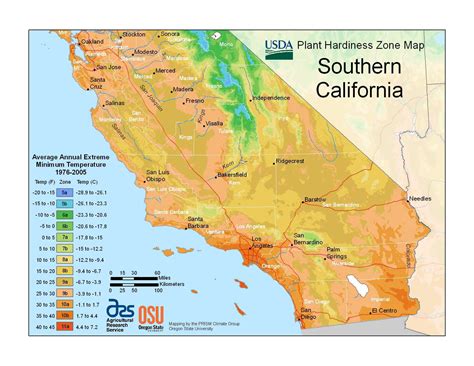 Growing Zones California Map