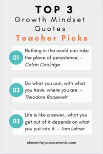 Growth Mindset Quotes For Elementary Students