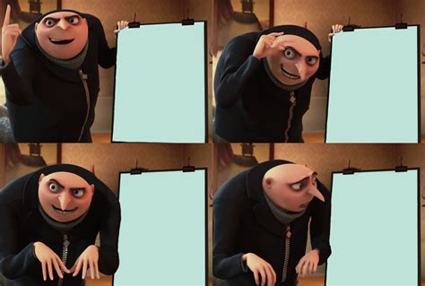 Gru Plan Meme Template