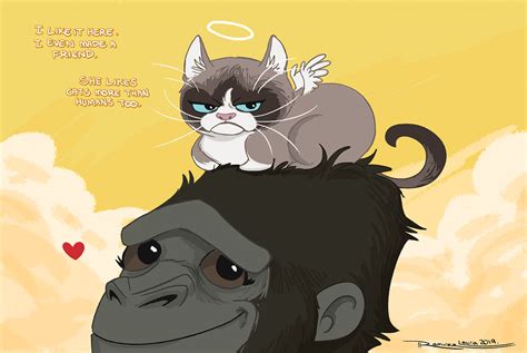Grumpy Cat In Heaven