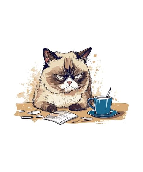 Grumpy Cat Vector