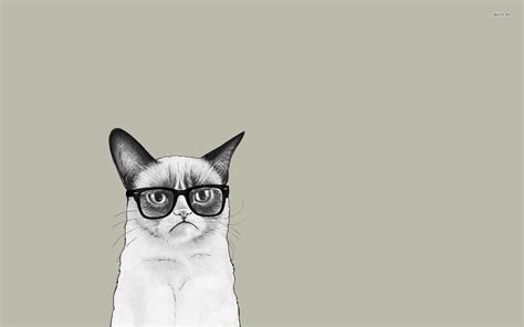 Grumpy Cat With Glasses