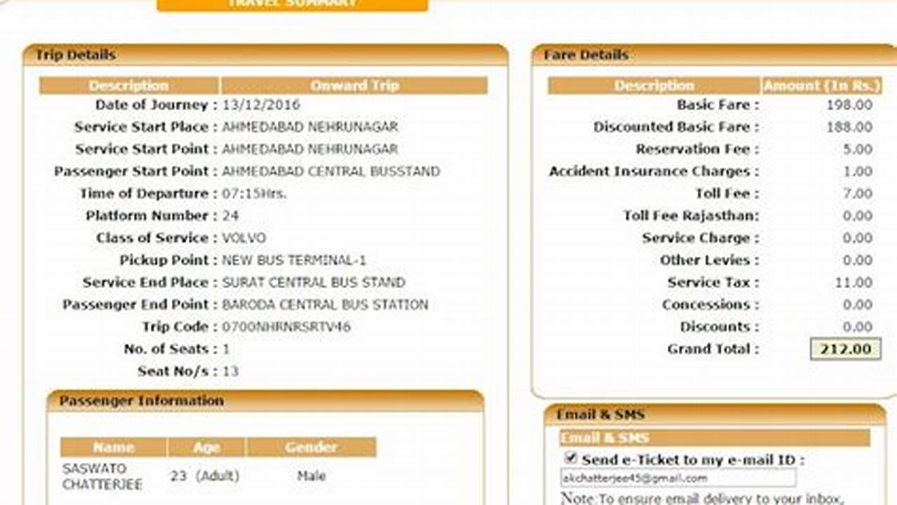 Gsrtc Booking Online Ticket