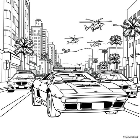 Gta 5 Auto Kleurplaat