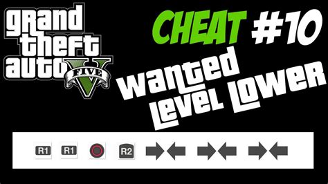 Gta 5 Cheat Lower Wanted Level