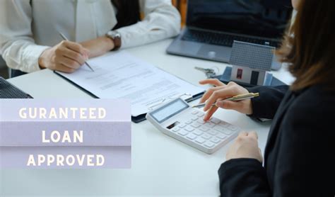 Guaranteed Loan Approvals Tactics