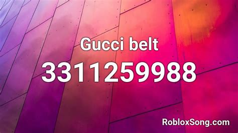 Gucci belt Roblox ID