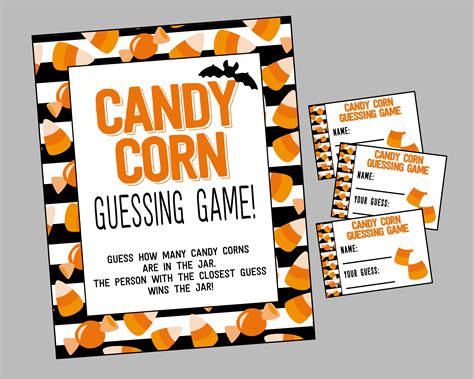 Guess The Candy Corn Free Printable