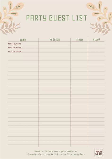 Guest List