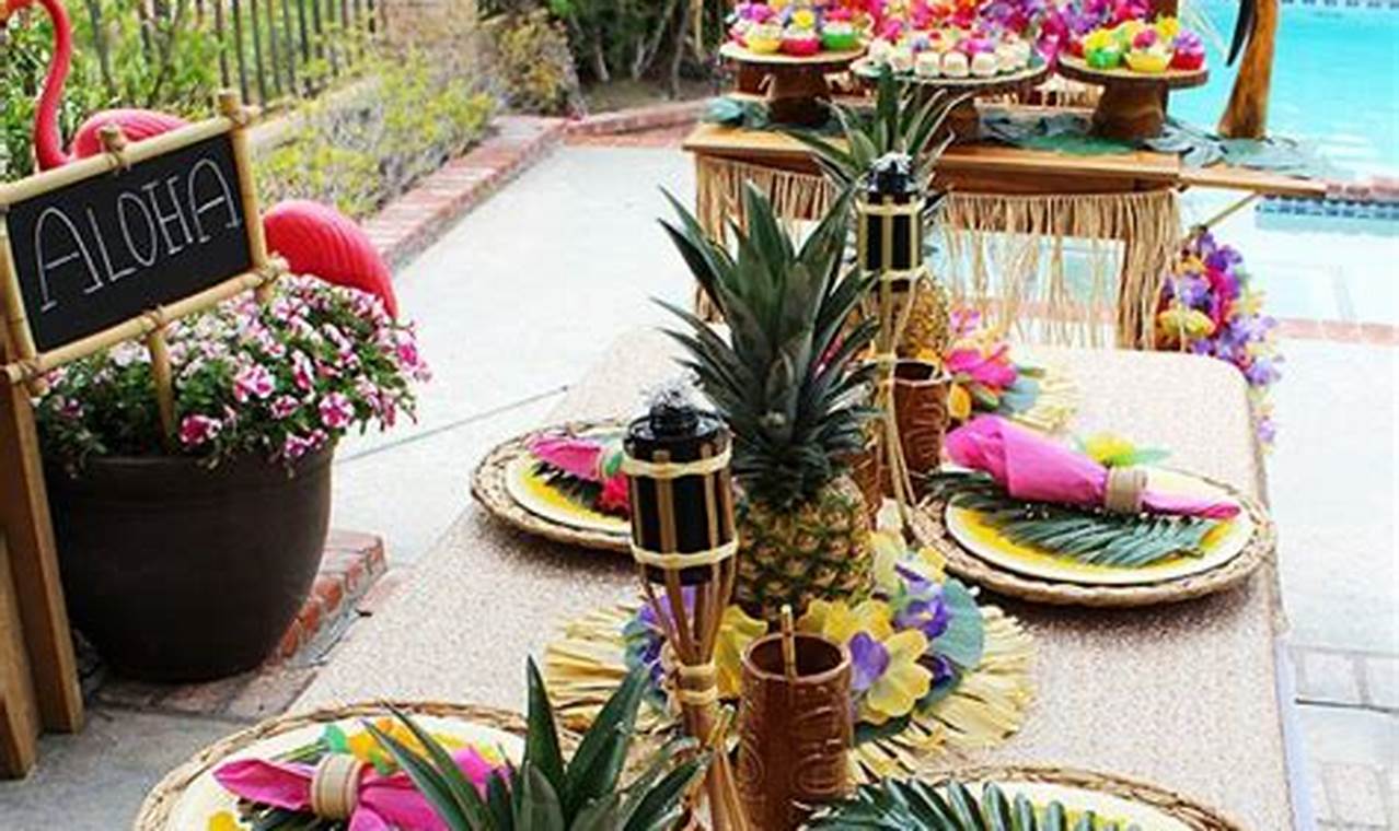 Guide to planning a tropical luau-themed party