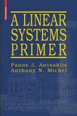 Guide to A Linear Systems Primer