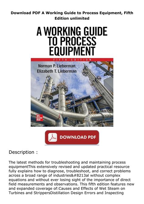 Guide to A Working Guide To Process Equipment Fifth Edition