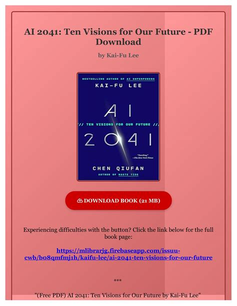 Guide to AI 2041: Ten Visions For Our Future