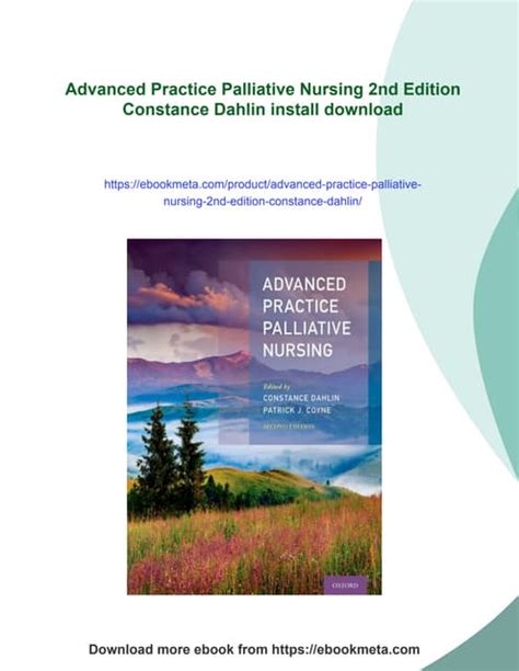 Guide to Advanced Practice Palliative Nursing 2nd Edition