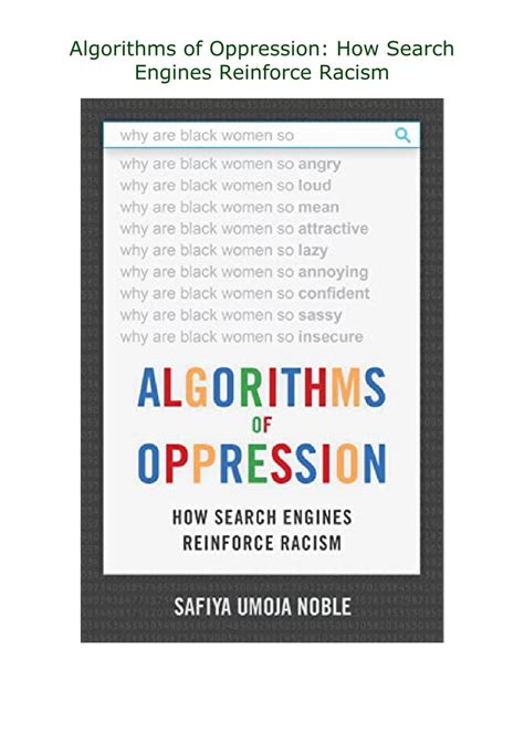 Guide to Algorithms Of Oppression: How Search Engines Reinforce Racism