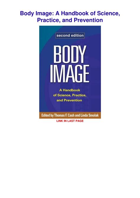 Guide to Body Image: A Handbook Of Science Practice And Prevention